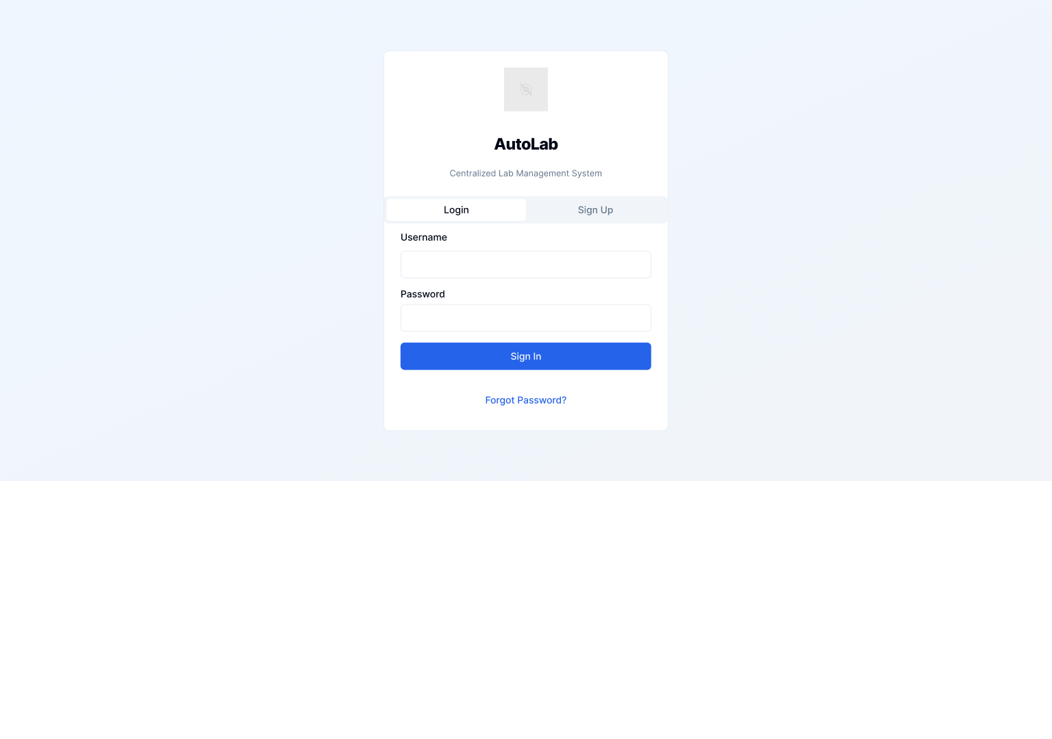 Lab Management Portal Desktop App - desktop screen 1