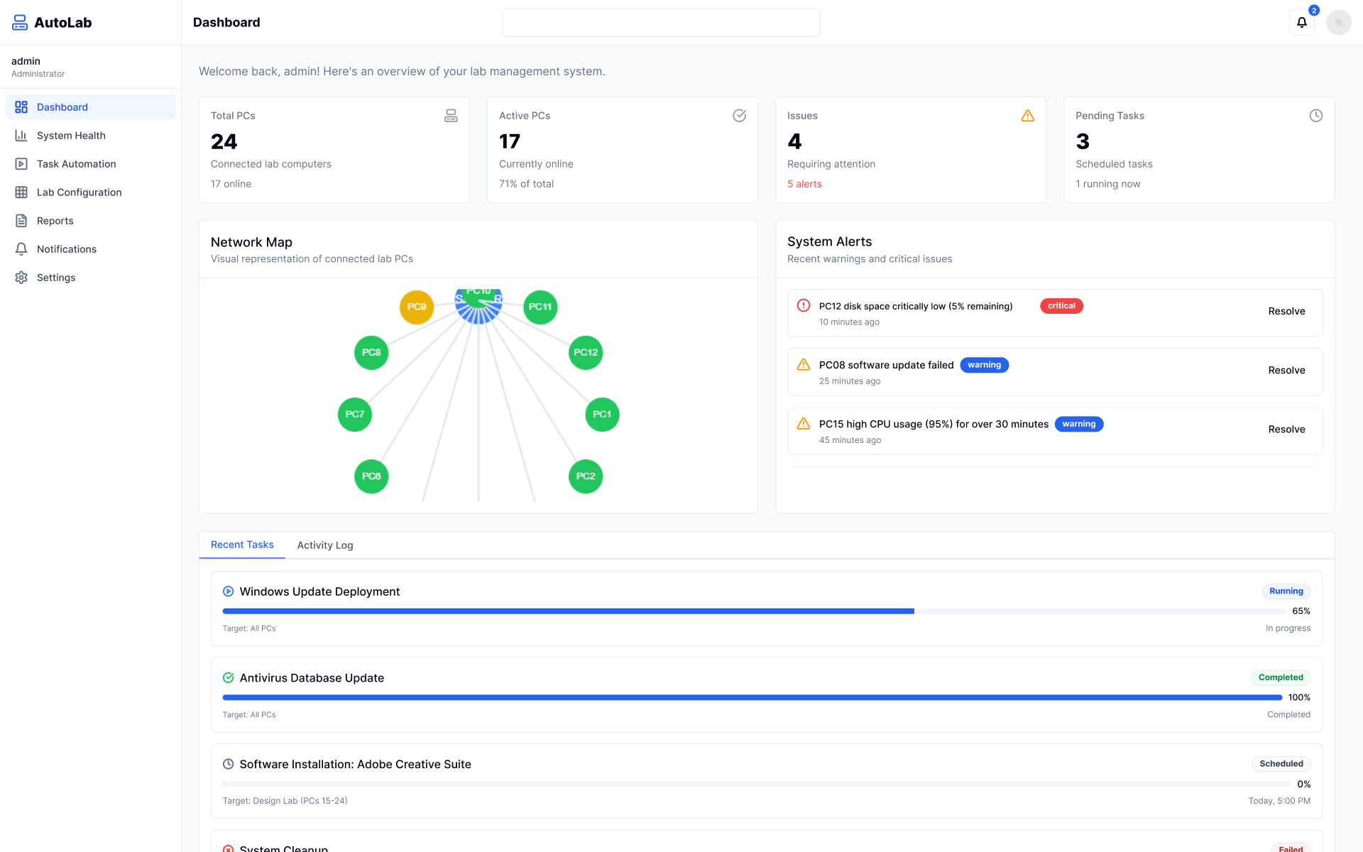 Lab Management Portal Desktop App - desktop screen 2