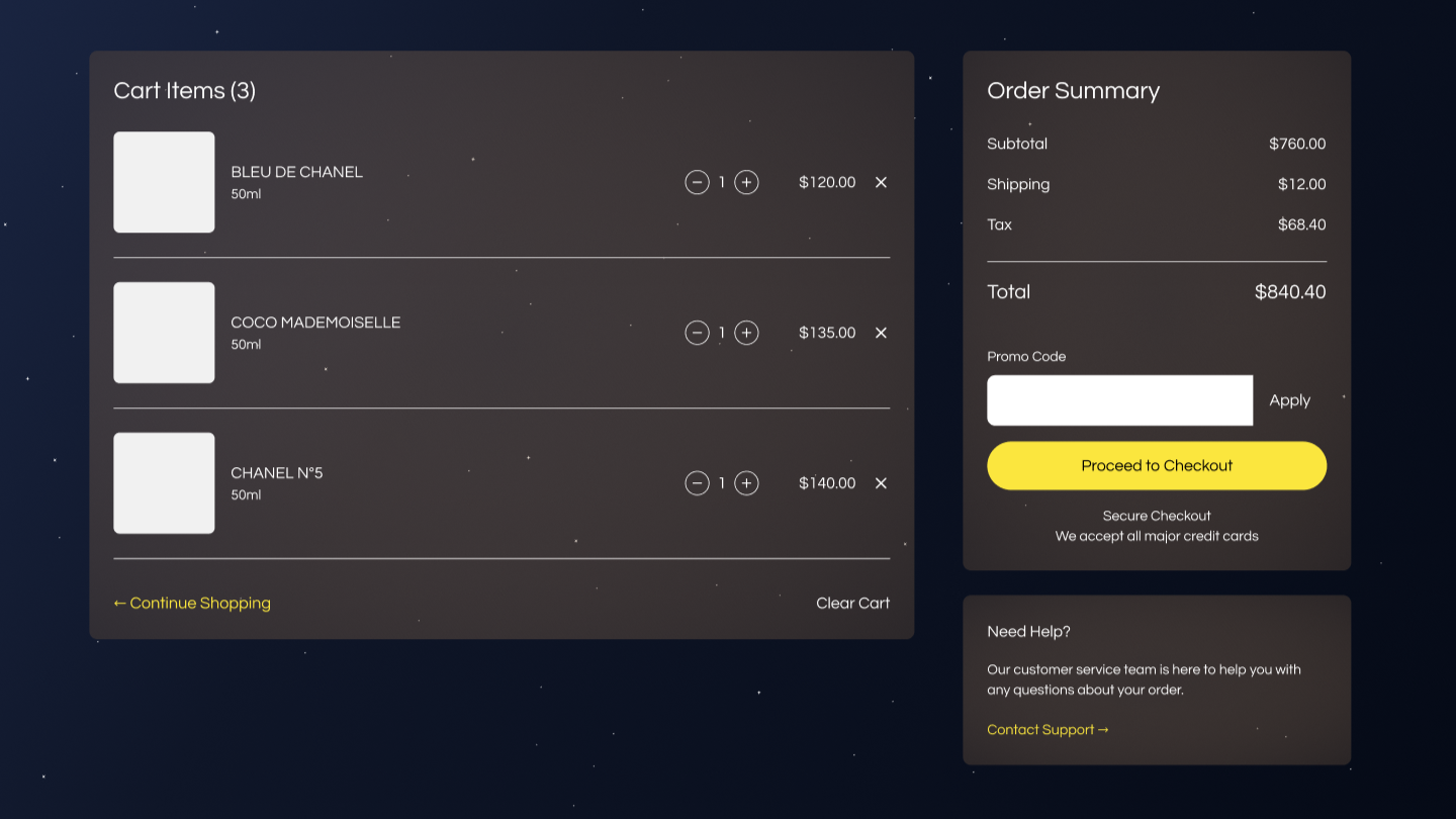 Perfume Store E-Commerce Web UI - desktop screen 3