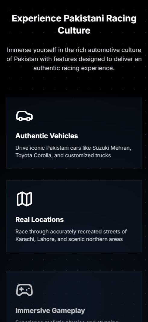 Raftar Landing Page - mobile screen 2