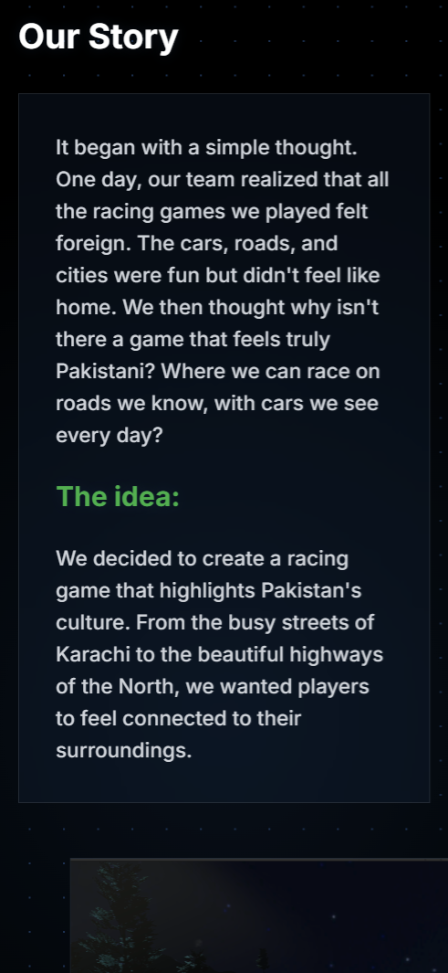 Raftar Landing Page - mobile screen 3