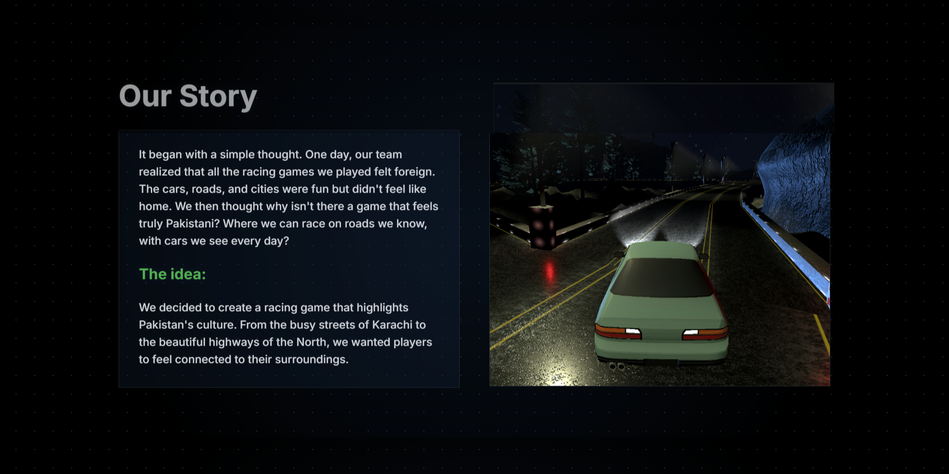 Raftar Landing Page - desktop screen 2