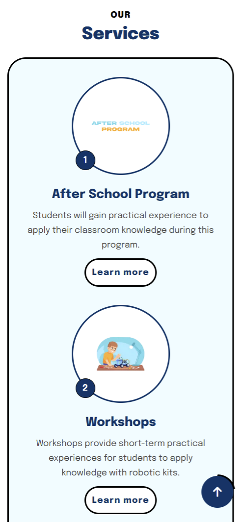 Tajdeed Landing Page - mobile screen 3